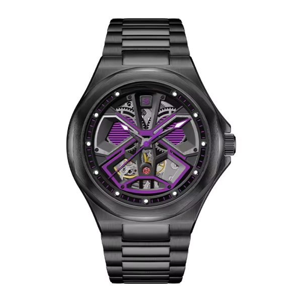 Daniel Gorman Dg8107 Skeleton Watch Dial Stainless