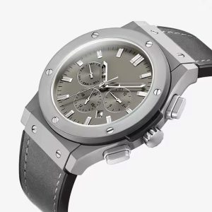 Men Watches Leather Strap Stainless Steel