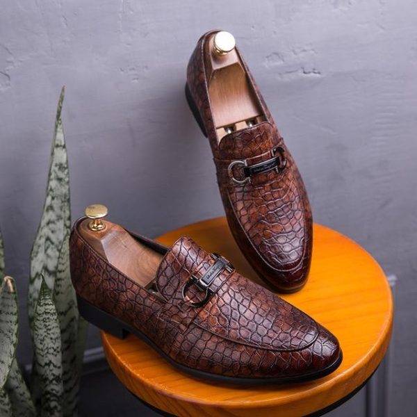 Casual leather shoes men outdoor loafers - 191227 - Image 3