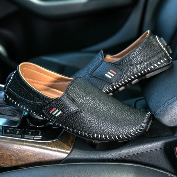 Casual Shoes Slip On Leather Flats Lazy Shoes - 20052402 - Image 3