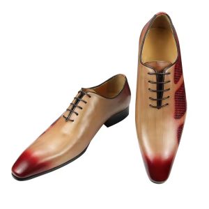 New Oxford Men Leather Shoe Business Office Wedding